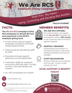 We Are RCS. Employee Giving Campaign