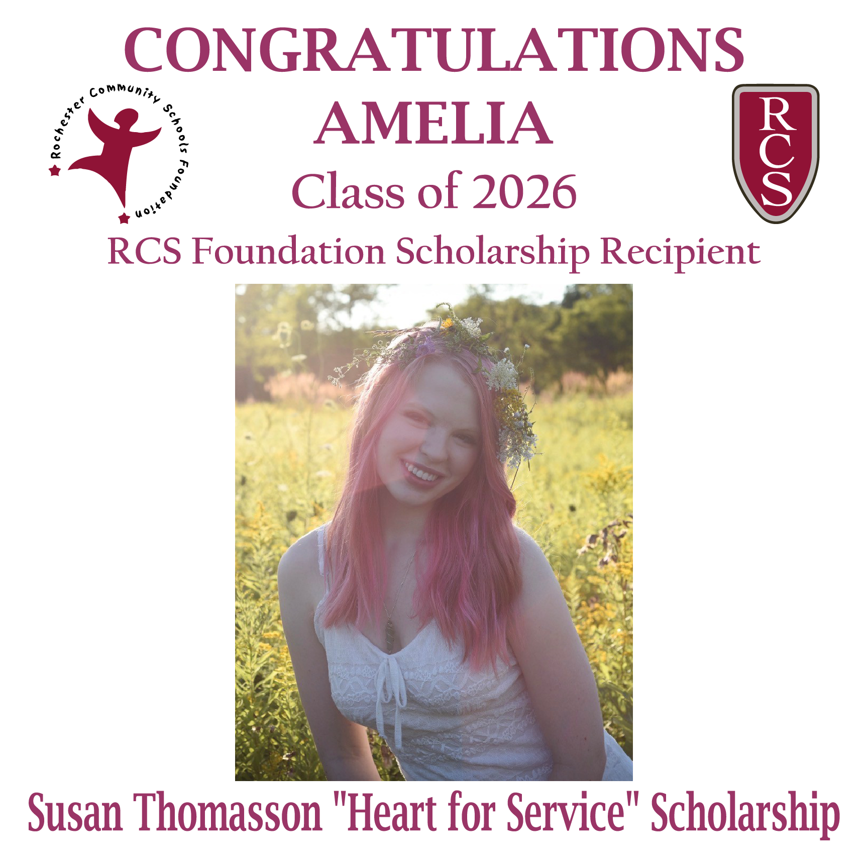 2026 Recipient of Susan Thomasson