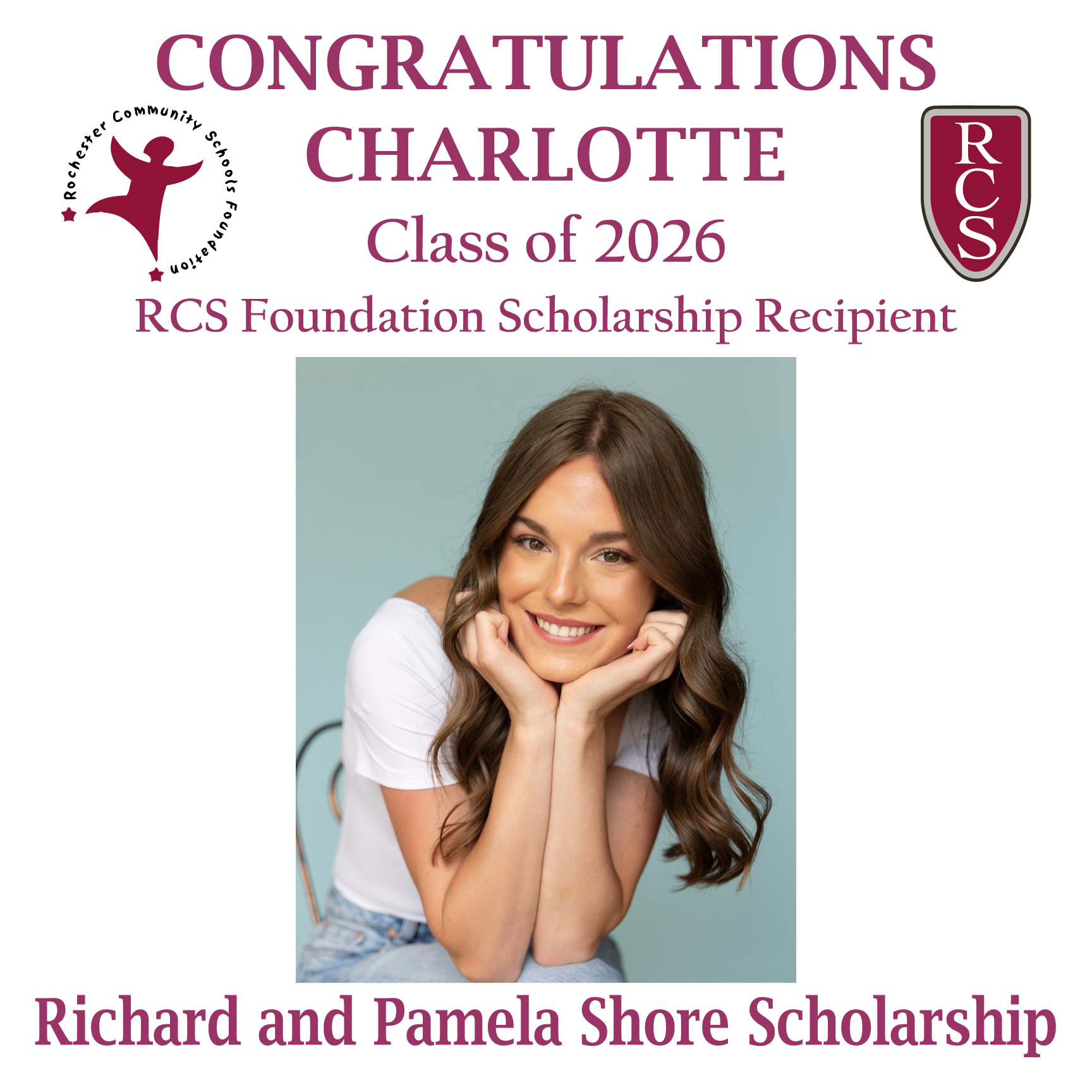 2026 Recipient of Richard and Pamela Shore Scholarship