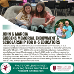 John and Marcia Gibbens Memorial Endowment and Scholarship for K-5 Educators