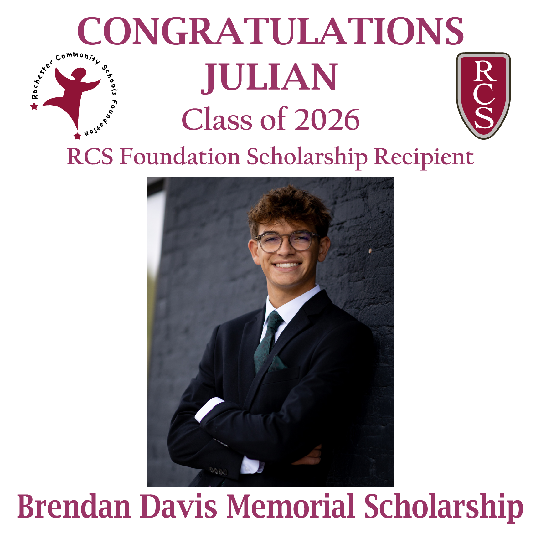 2026 Recipient of Brenda Davis Memorial Scholarship