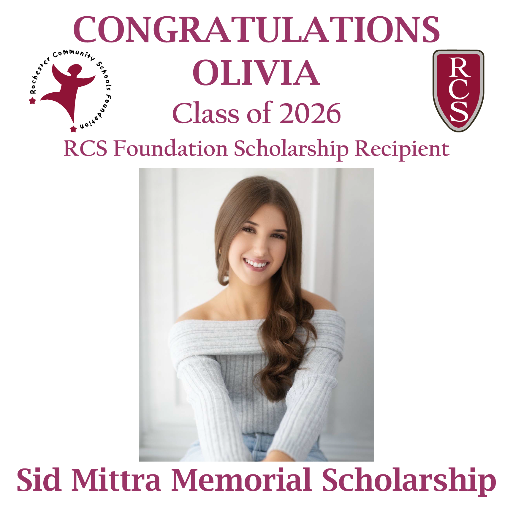 2026 Recipient of Sid Mittra Memorial Scholarship