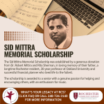 Sid Mittra Memorial Scholarship